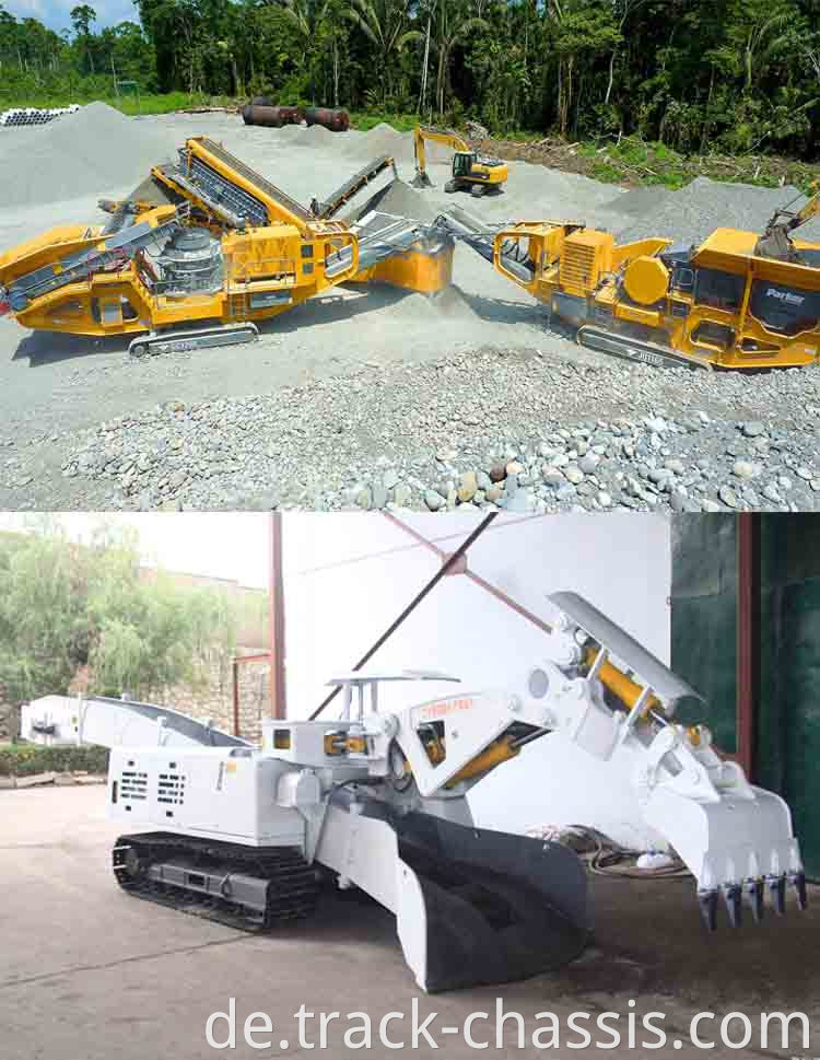 Rubber Steel Track -Fahrwerk Chassis 2ton 3ton 4ton 6ton 8ton 10t für Crawler Chassis Excavator Hydraulikbaggerbagger